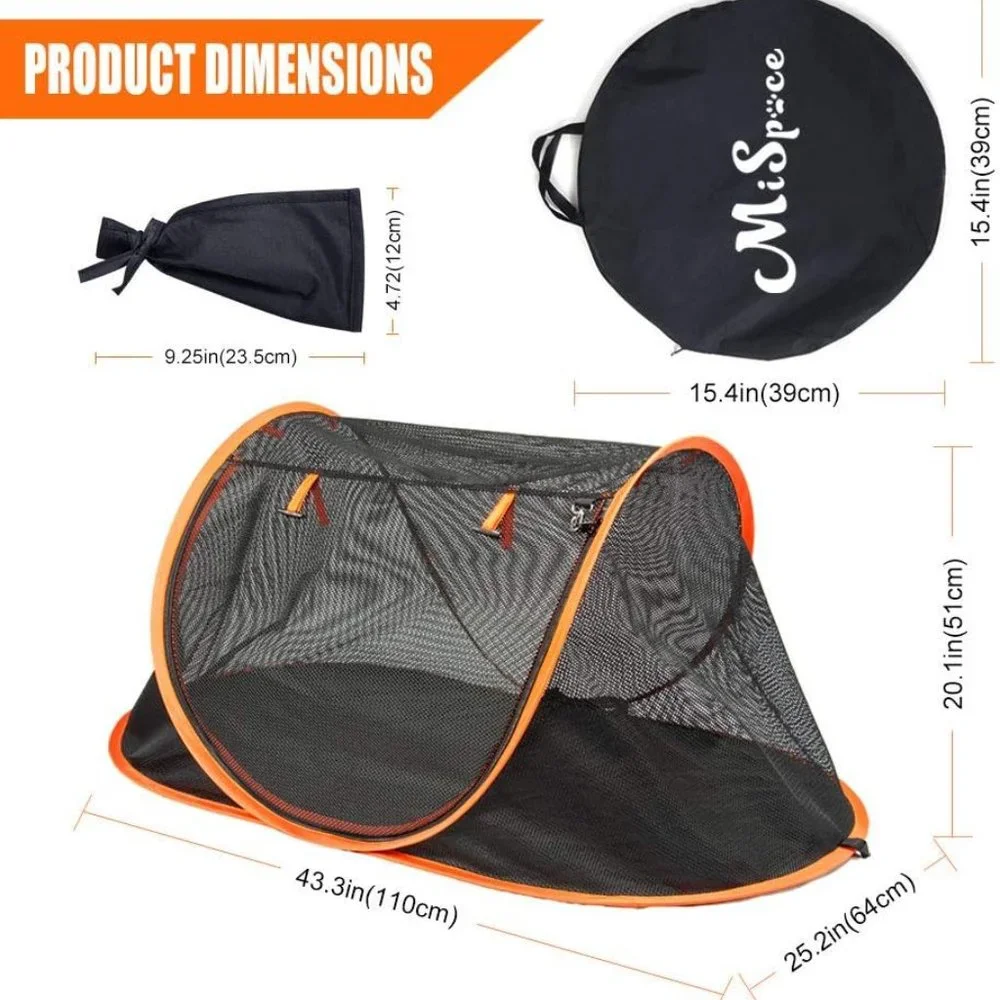 Portable Indoor-outdoor Cat Cage Tent-Pop Up Cat Crate, Foldable Kennel, Comfy